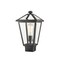 Z-Lite Talbot 1 Light Outdoor Post Mount Fixture, Black & Clear Beveled 579PHMS-BK - alternate 1